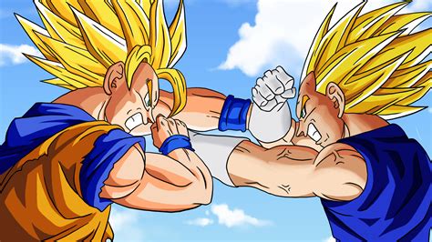 Goku vs Vegeta by abedinayan05