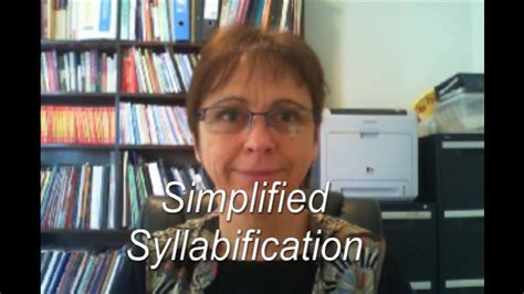 Syllabification Simplified - YouTube