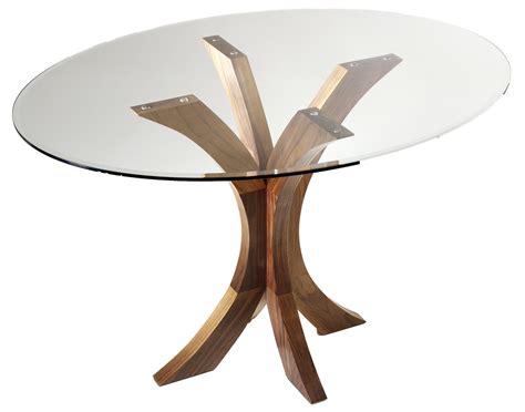 Round glass topped dining table by Christopher Burley (2018) : Tables ...