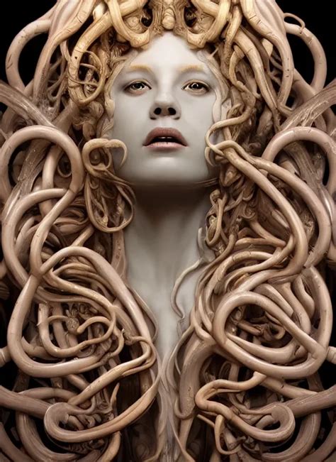 subsurface scattering, medusa made of soft wax by | Stable Diffusion ...