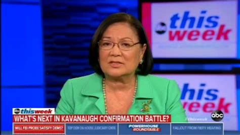 Senator Mazie Hirono Expresses Concern About Kavanaugh's 'Bizarre ...