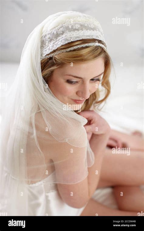 Lace Wedding veil Stock Photo - Alamy