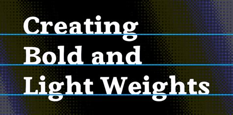 Creating Bold and Light Weights — Alex John Lucas a Typeface Designer | Typeface, Weight, Lettering