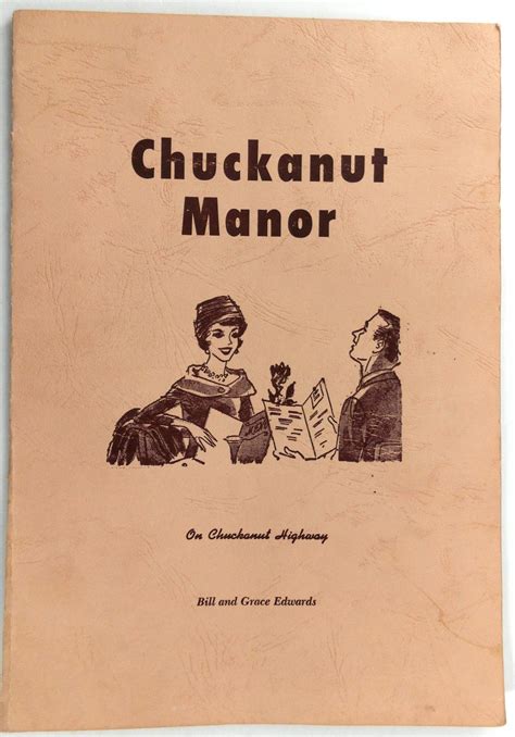 1960's Original Menu CHUCKANUT MANOR Restaurant Washington Chuckanut H – Vintage Menu Mania