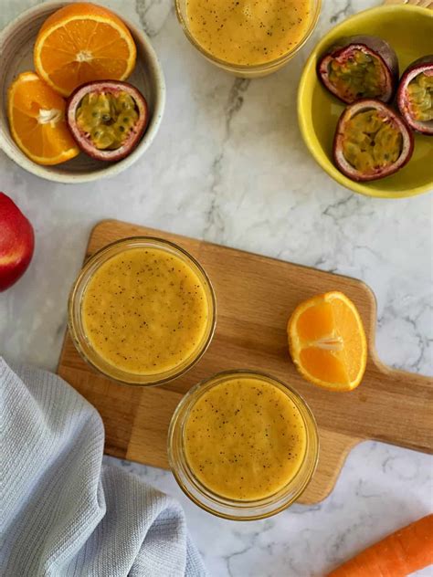 Orange Passion Fruit Juice (Easy Recipe with Carrot) — Love Incredible ...