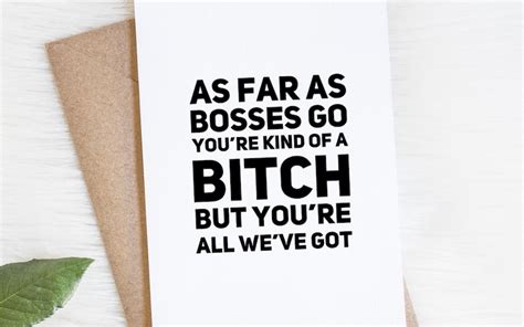 Boss Day Card Funny Birthday Gift for Female Bosses - Etsy