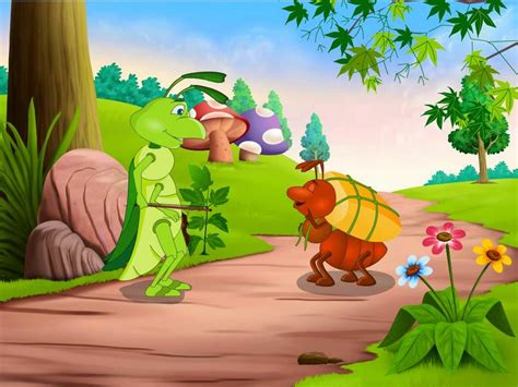 Ant and grasshopper story - Moral Stories For Children