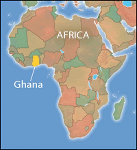 Ghana Map - TravelsFinders.Com