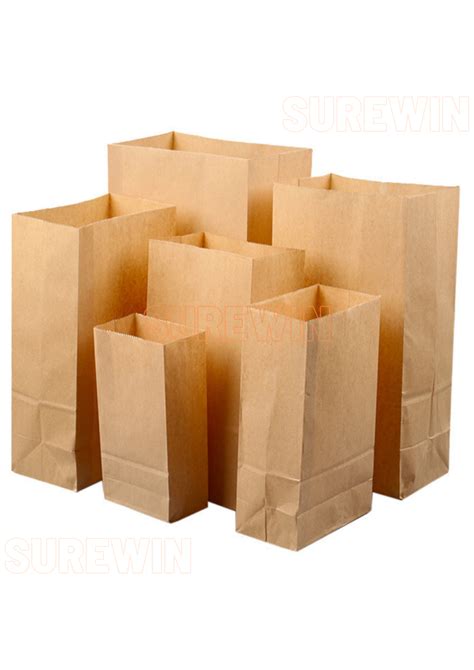 KRAFT BAGS (BROWN PAPER BAGS) - SIZE #4 (100 PCS PER PACK) | Lazada PH