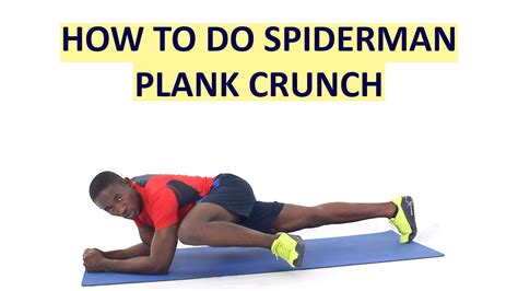 How to Do Spiderman Plank Crunch Exercise - YouTube