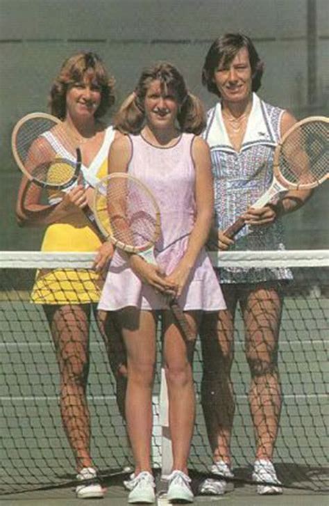 Left to right: Chris Evert, Tracy Austin, Martina Navratilova - 1977 US Open | Tennis clothes ...