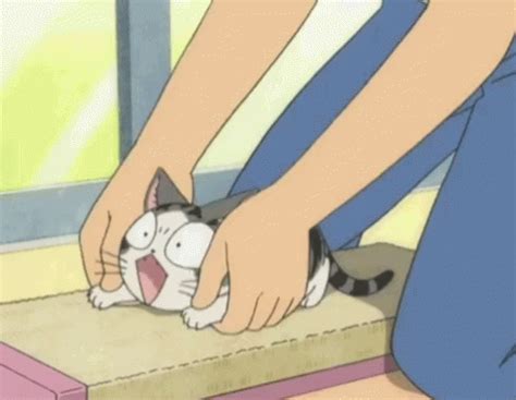 Anime Cat GIF - Anime Cat Cute - Discover & Share GIFs