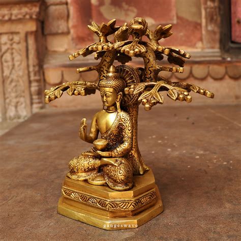 BUDDHA STATUE WITH TREE - Buy exclusive brass statues, collectibles and ...