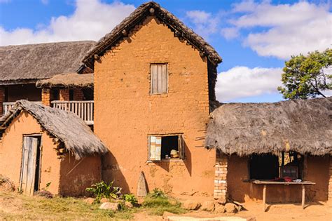 Living Houses In Madagascar Where The Poor People Live Stock Photo - Download Image Now - iStock