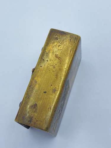 WW1 British Army Officers Royal Artillery Trench Art Matchbox Case