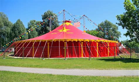 yellow, red, canopy tent, blue, sky, canopy, tent, blue sky, circus, circus tent | Pxfuel
