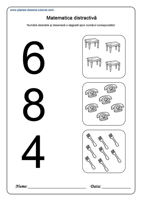 Matematica distractiva - Planse de colorat si educative