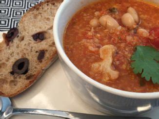 Tomato Soup with Roasted Cauliflower & Cannellini Beans | Food & Nutrition | Stone Soup | Bean ...