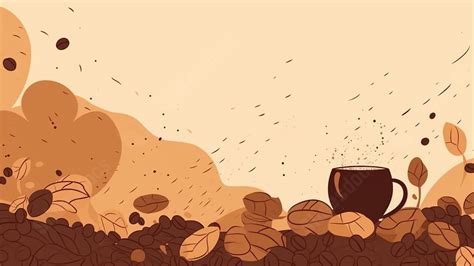 Coffee Roasting Illustration Border Powerpoint Background For Free ...