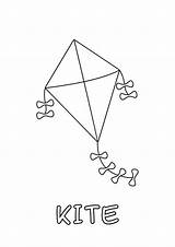 Kite Coloring Pages Free Printable At Genjosieblog Blog sketch template