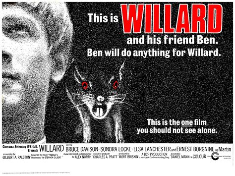 Willard movie poster | Most popular horror movies, Horror movie posters, Willard movie