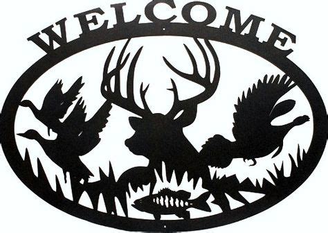 Pin by Dean Rowland on cnc projects in 2020 | Silhouette stencil, Metal welcome sign, Hunting decal