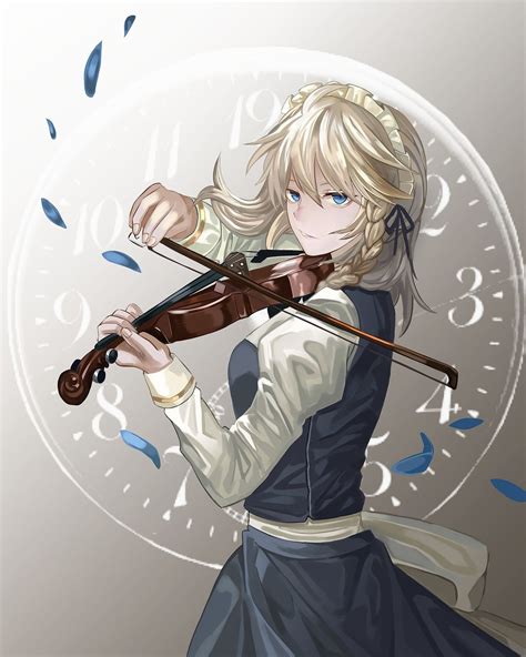 Anime girl Sakuya Izayoi playing violin: Touhou... (29 Sep 2019)｜Random Anime Arts [rARTs ...