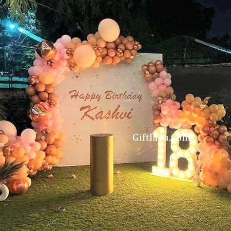 Book 18th Customized Birthday Decoration for Girls