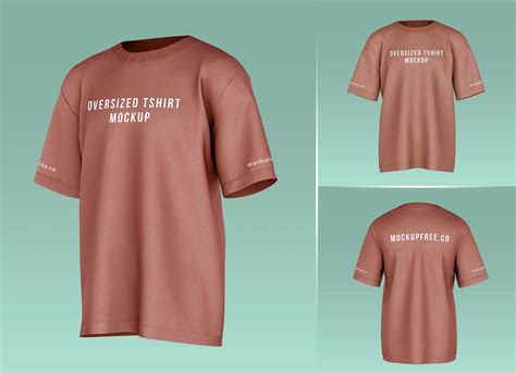 Free Oversized Half Sleeves T-Shirt Mockup PSD Set - Good Mockups
