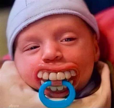 These Funny Teeth Baby Pacifiers Might Make Tough Parenting Times a Little More Tolerable