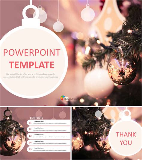 Cute Christmas Gift - Free Google Slides Template