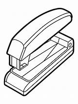 Stapler colouring Book Pages With Vector Design For Children  Premium sketch template