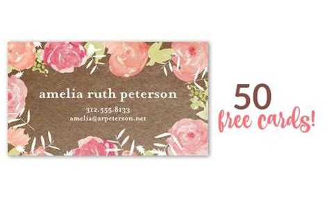 Shutterfly: 50 Free Business Cards :: Southern Savers