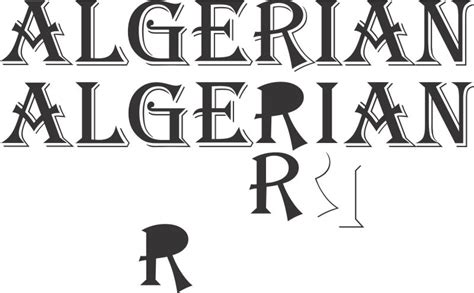 Cool Algerian Font - leadingeuropean