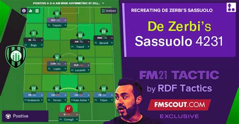 De Zerbi's 4-2-3-1 Sassuolo FM21 Tactics by RDF | FM Scout