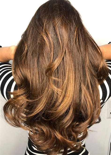 32 Beautiful Golden Brown Hair Color Ideas : Shiny Golden Brown Highlights