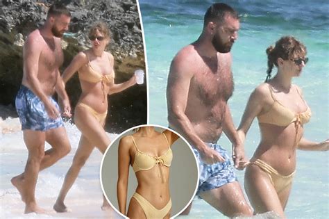 Taylor Swift’s perfect yellow bikini from her Bahamas trip with Travis Kelce is somehow still in ...