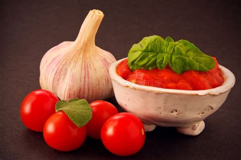 Tomato Sauce with spices stock photo. Image of cook, bowl - 13893328