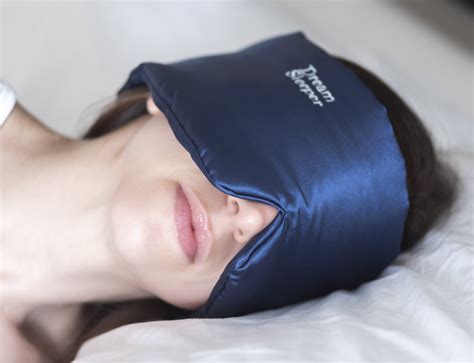 Sleep Mask Best Sleeping Eye Mask For Women Men Navy Silk With Velcro Strap Yoga | eBay