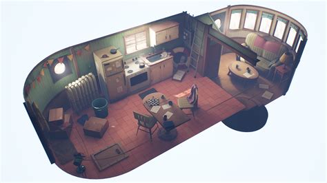 Alex Engelmann's Portfolio - Tug Boat Interior (Polycount challenge Jan ...