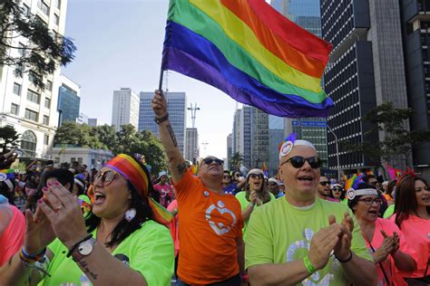 Huge crowds for LGBT pride parade in Brazil's biggest city