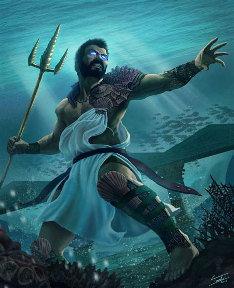 Poseidón | Poseidón, Ilustraciones mitología griega, Poseidon mitologia griega