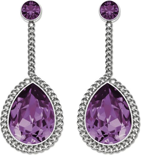 Purple Diamond Earrings PNG Image - PurePNG | Free transparent CC0 PNG Image Library