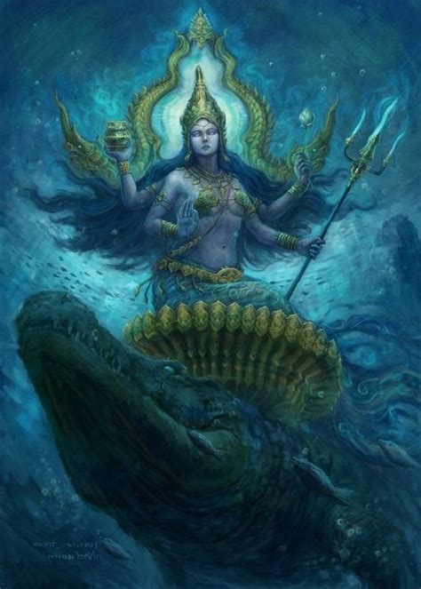 Goddess of Water / varuna | God art, Goddess art, Vedic art