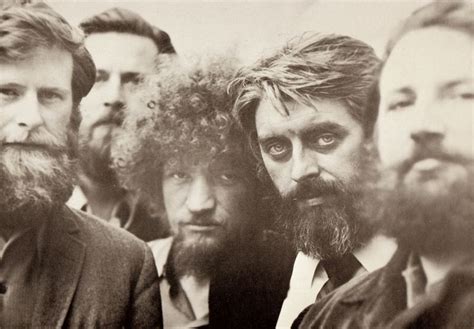 black and white photograph of men with beards