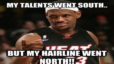 Lebron James funniest hairline memes - YouTube