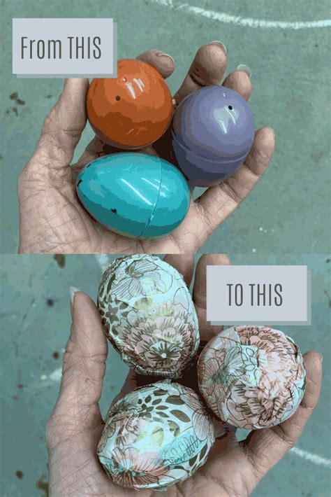 How to Decorate Plastic Easter Eggs - The Junk Parlor