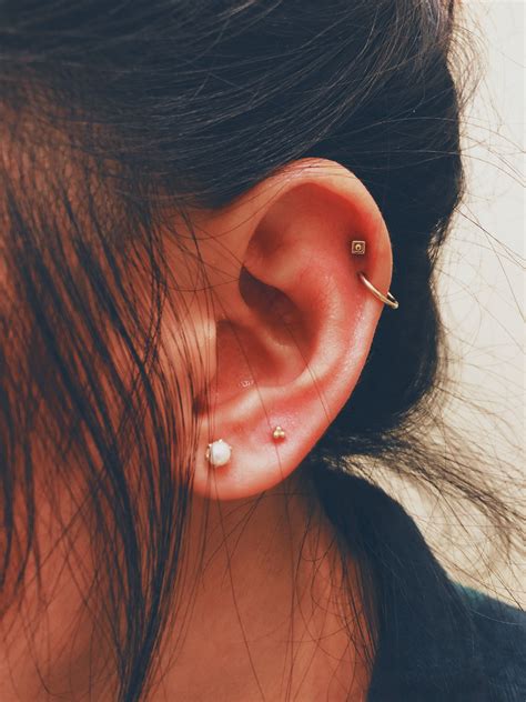 Double Helix Piercing Ring