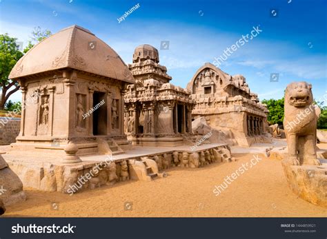 Five Rathas Mahabalipuram Tamil Nadu India Stock Photo 1444859921 ...