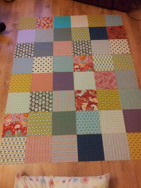 Simple squares quilt top, new project. | Quilting designs, Square quilt, Quilt block tutorial